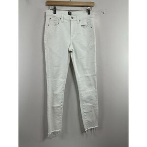 Womans Excellent Cond. Gap Denim True Skinny White Jeans Size 4/27R 0161/A-5